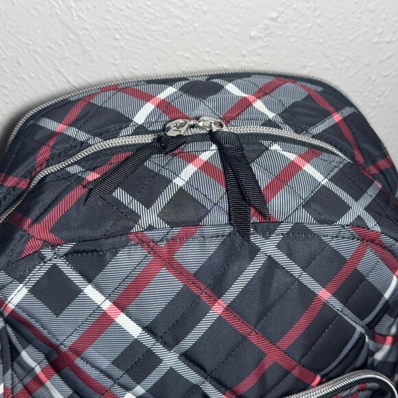 Vera Bradley Campus Backpack in Paris Plaid NWT Performance Twill - Picture 9 of 12